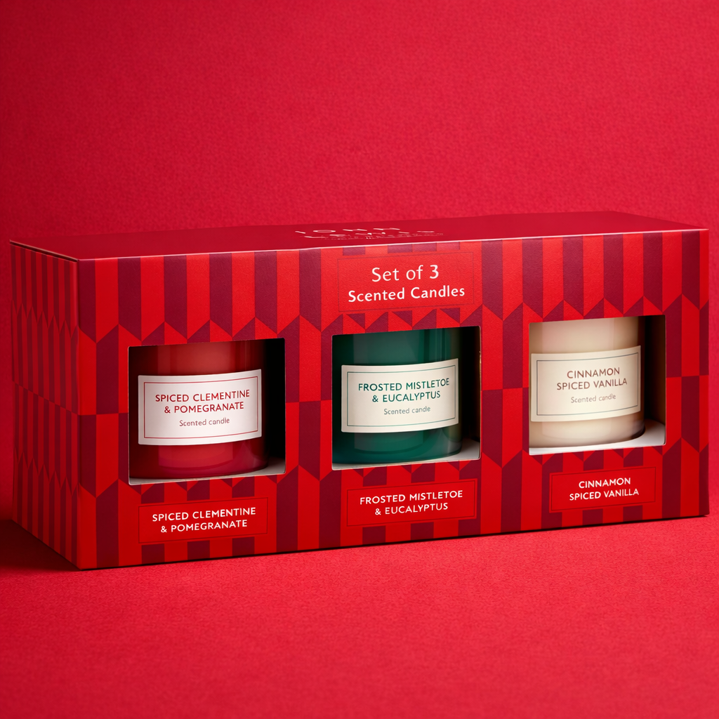 Custom candle packaging for weddings, christenings, and holiday gift occasions