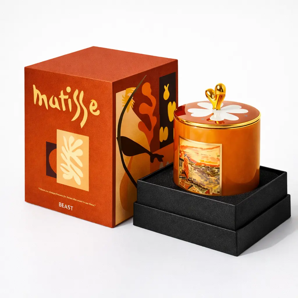 Luxury candle boxes with foil stamping and premium printing