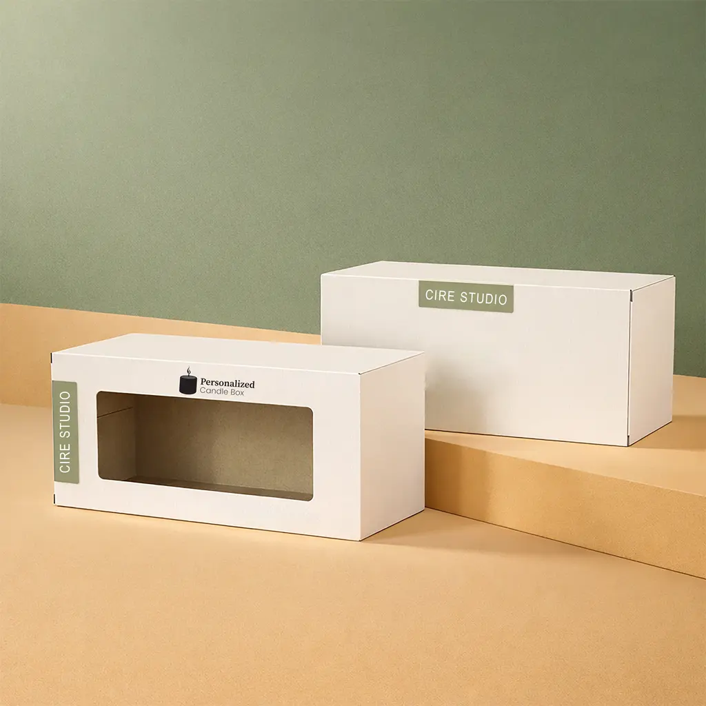 Custom printed candle display packaging bulk – branded retail display boxes for candle businesses USA
