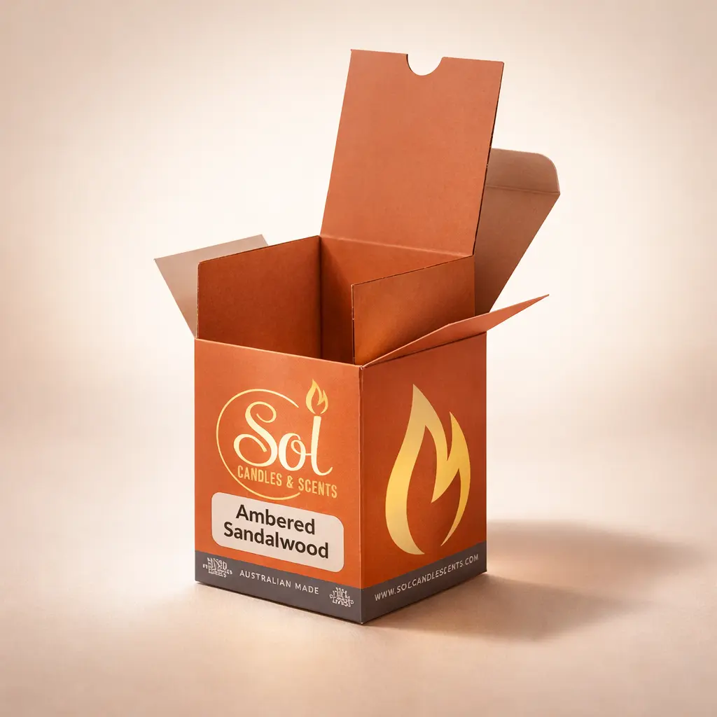 Personalized candle jar boxes with custom branding