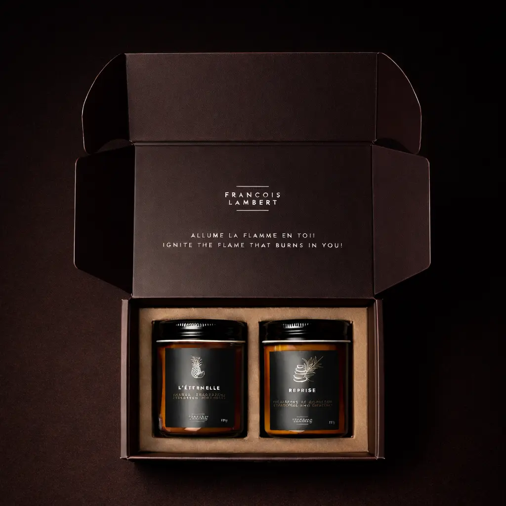 Custom printed candle shipping boxes with full-color design