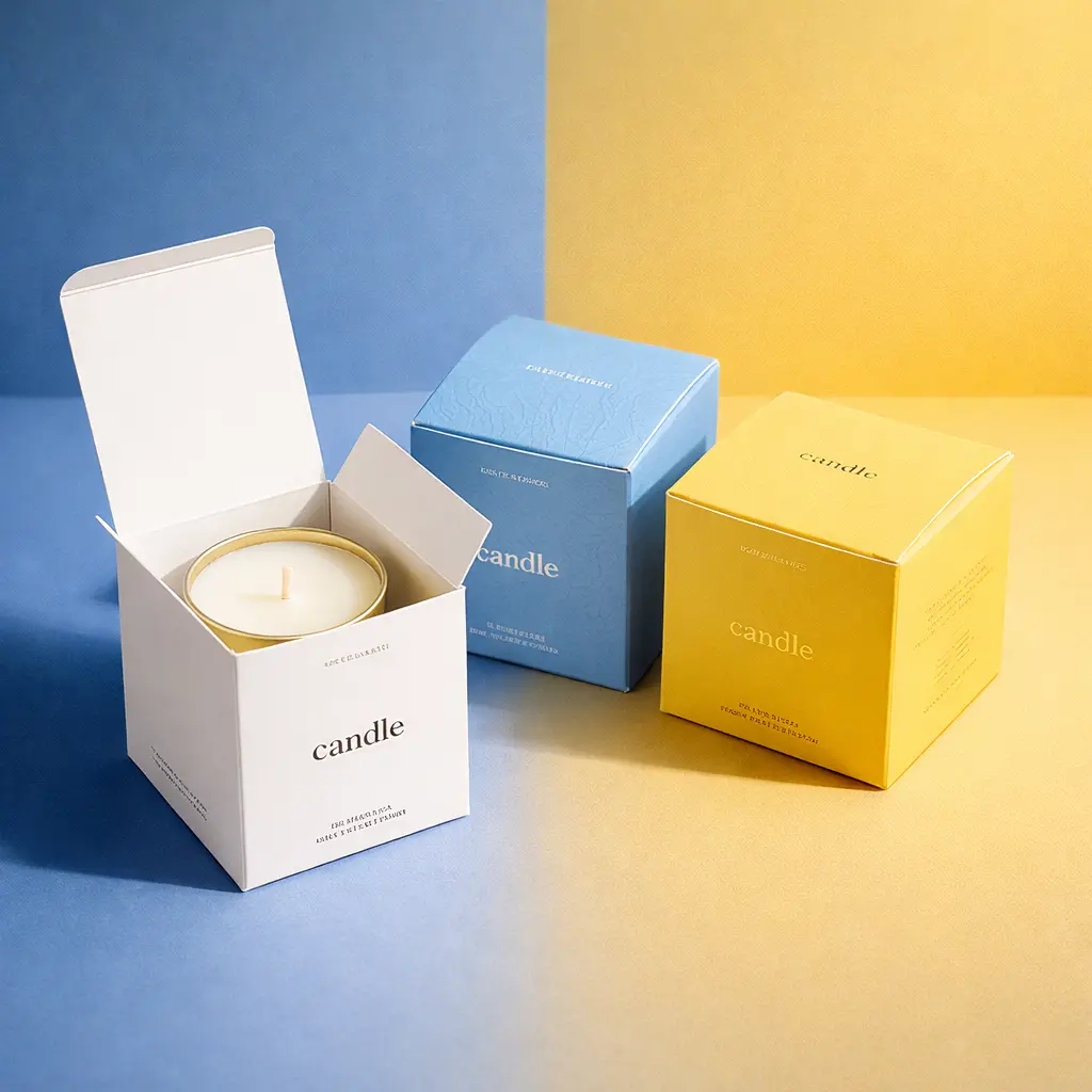 Custom candle boxes with full-color printing