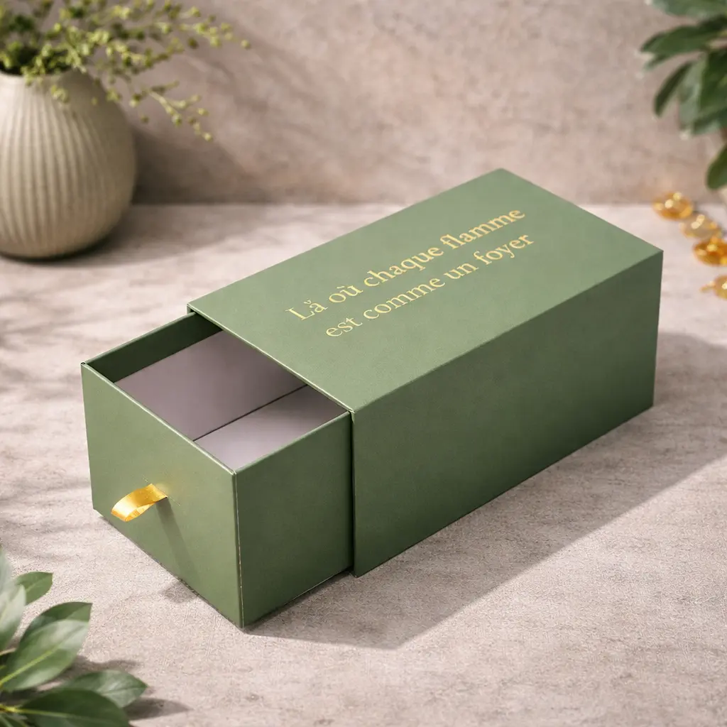 Luxury candle packaging manufactured in the USA